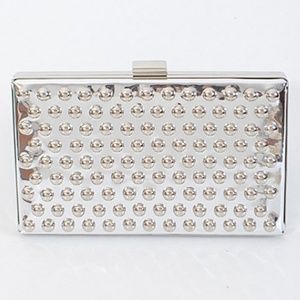Silver Clutch Bag Elegant Metal Masterpiece